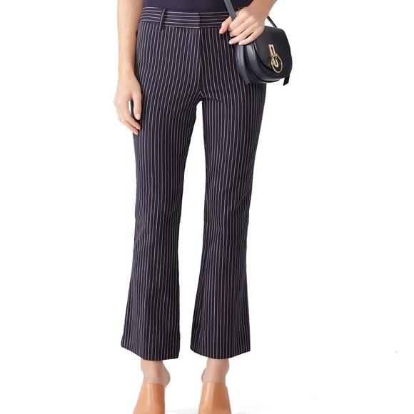 Derek Lam 10 Crosby Cropped Flare Trousers – Size 8 - Picture 1 of 7